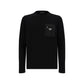 Prada Black Fleece Wool Sweatshirt