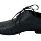 Dolce & Gabbana Blue Python Leather Snakeskin Shoes