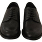 Dolce & Gabbana Black Lace Up Leather Men Formal Derby Shoes