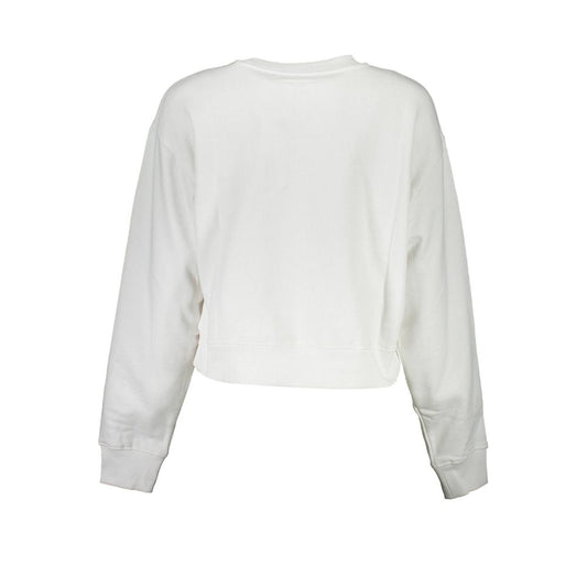 Guess Jeans White Cotton Sweater