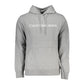 Calvin Klein "Gray Cotton Men Sweater with Hood and Central Pocket"
