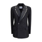 Sacai Double-breasted Blazer with double revers