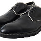Dolce & Gabbana Black White Leather Formal Dress Shoes