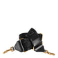 Dolce & Gabbana Black Solid Viscose Bag Shoulder Strap