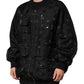 Dolce & Gabbana Black Cargo Windbraker Logo Mania Jacket