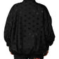 Dolce & Gabbana Black Cargo Windbraker Logo Mania Jacket