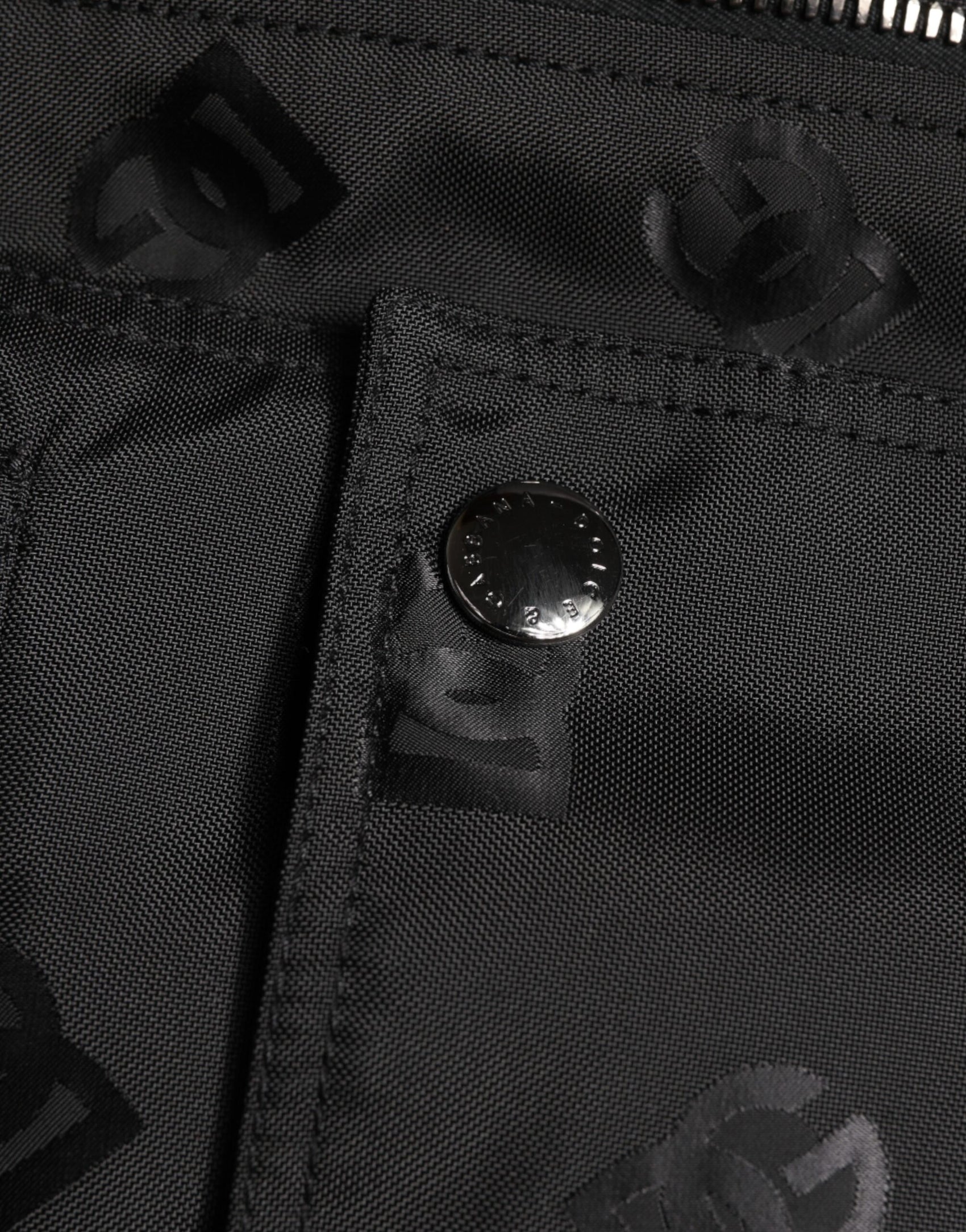 Dolce & Gabbana Black Cargo Windbraker Logo Mania Jacket
