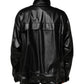 Dolce & Gabbana Black Polyester Logo Plaque Bomber Jacket