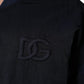 Dolce & Gabbana Blue Nylon DG Embroidery Men Bomber Jacket