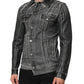 Dolce & Gabbana Gray Washed Cotton Stretch Denim Jacket