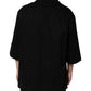 Dolce & Gabbana Black Short Sleeve Button Men Casual Shirt