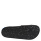 Dolce & Gabbana Black Leather Slides Flats Beachwear Shoes
