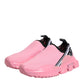 Dolce & Gabbana Pink Sorrento Low Top Women Sneakers Shoes