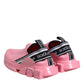 Dolce & Gabbana Pink Sorrento Low Top Women Sneakers Shoes