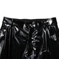 Dolce & Gabbana Black Polyester Mid Waist Men Trouser Pants
