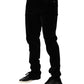 Dolce & Gabbana Black Cotton Men Dress Formal Trouser Pants