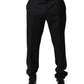 Dolce & Gabbana Black Wool Men Formal Dress Trouser Pants