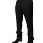 Dolce & Gabbana Black Wool Men Formal Dress Trouser Pants