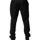 Dolce & Gabbana Black Wool Men Formal Dress Trouser Pants