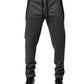 Dolce & Gabbana Gray Black Wool Blend Jogger Sweatpants  Pants