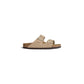 Birkenstock Beige Nubuc Leather Sandal