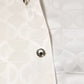 Dolce & Gabbana White Silk DG Logo Print Long Sleeves Shirt