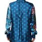 Dolce & Gabbana Multicolor Silk DG Long Sleeves Formal Shirt