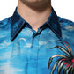 Dolce & Gabbana Multicolor Silk DG Long Sleeves Formal Shirt