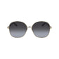 Salvatore Ferragamo Gold Metal Sunglasses