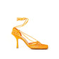 Bottega Veneta Orange Fabric And Leather Pump