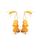 Bottega Veneta Orange Fabric And Leather Pump