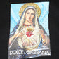 Dolce & Gabbana Black Printed Hoodie Crystal Embellished Jacket