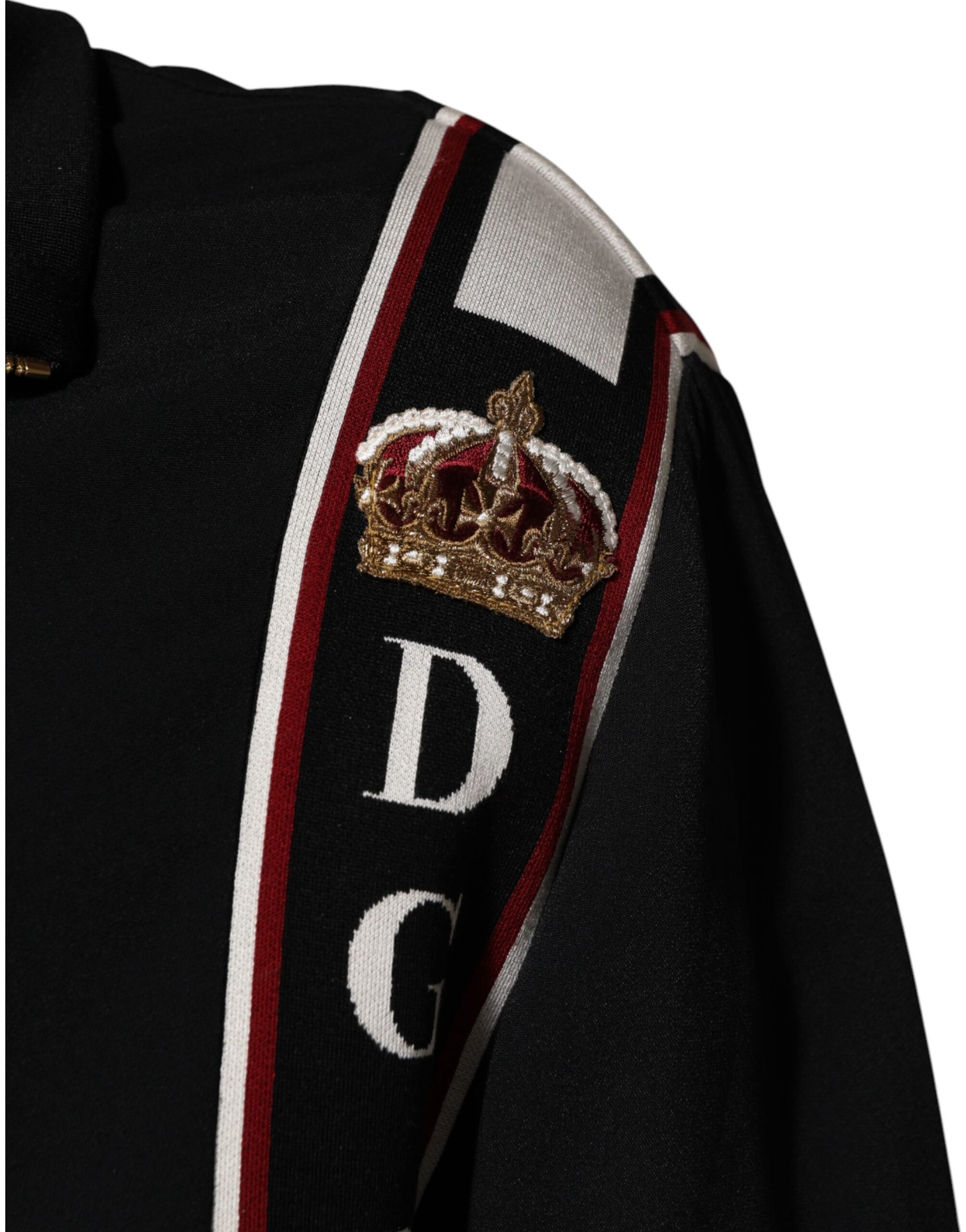 Dolce & Gabbana Black DG King Full Zip Sweatshirt  Sweater