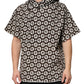 Dolce & Gabbana Brown White DG Logo Short Hoodie Sweater