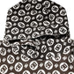 Dolce & Gabbana Brown White DG Logo Short Hoodie Sweater