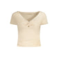 Guess Jeans Pink Modal Tops & T-Shirt