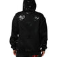 Dolce & Gabbana Black DG Logo Hoodie Metallic Print Sweater