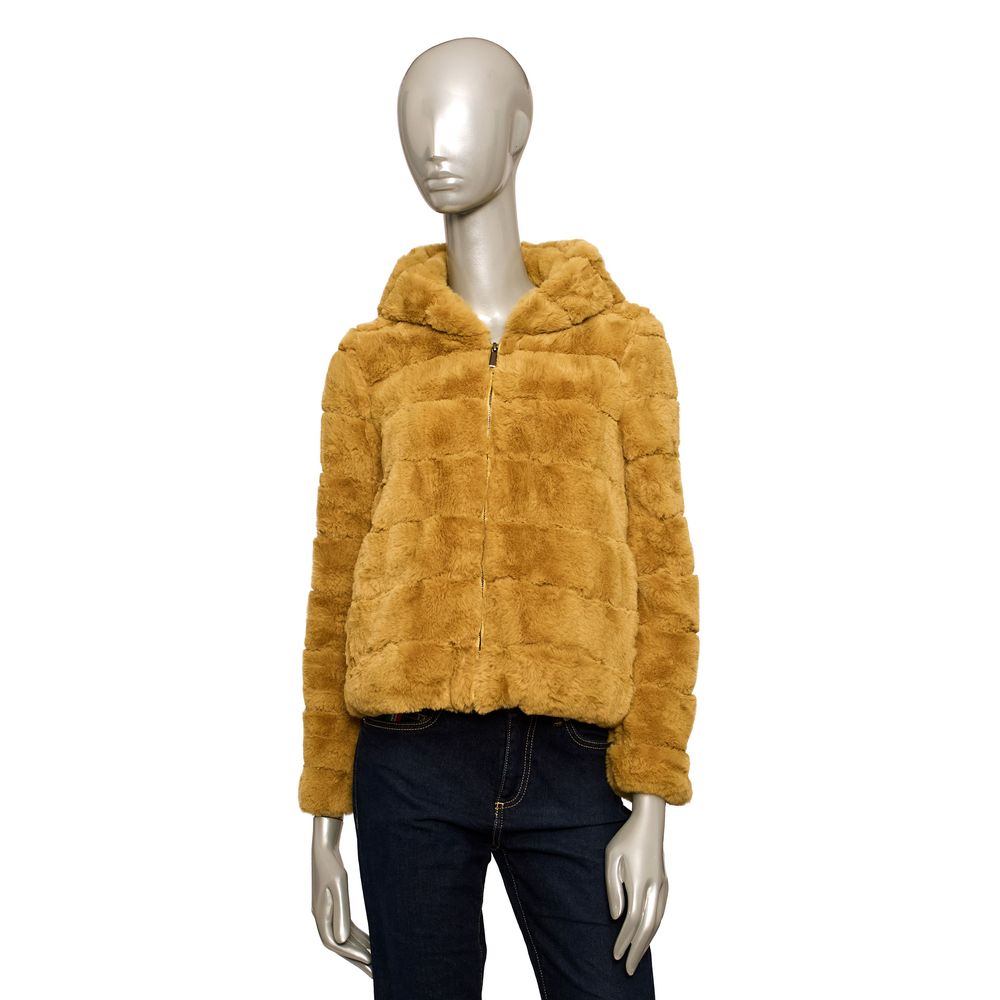 Gelbe Polyester-Damenjacke