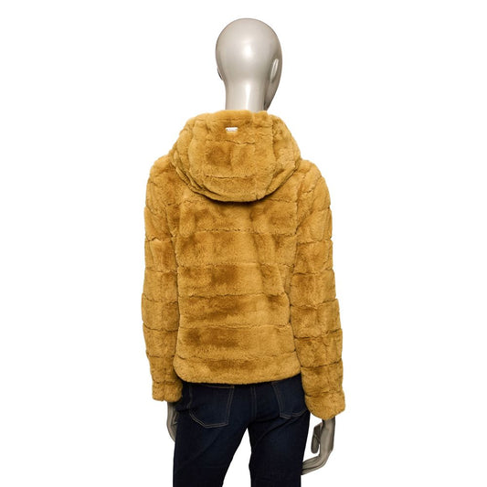 Gelbe Polyester-Damenjacke