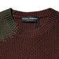 Dolce & Gabbana Multicolor Cotton Abstract Men Pullover Sweater
