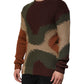Dolce & Gabbana Multicolor Cotton Abstract Men Pullover Sweater