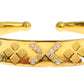 Elegant Gold Plated Silver CZ Bracelet