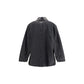 Prada Denim Jacket with leather collar