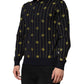Dolce & Gabbana Black Logo Jacquard Knitted Polo Shirt T-shirt