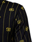 Dolce & Gabbana Black Logo Jacquard Knitted Polo Shirt T-shirt