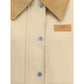 Ganni Cotton Jacket with corduroy collar