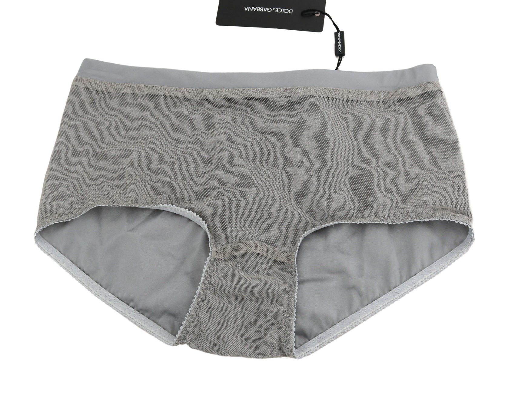 Schimmernde silberne Unterwäsche aus Stretch-Baumwolle