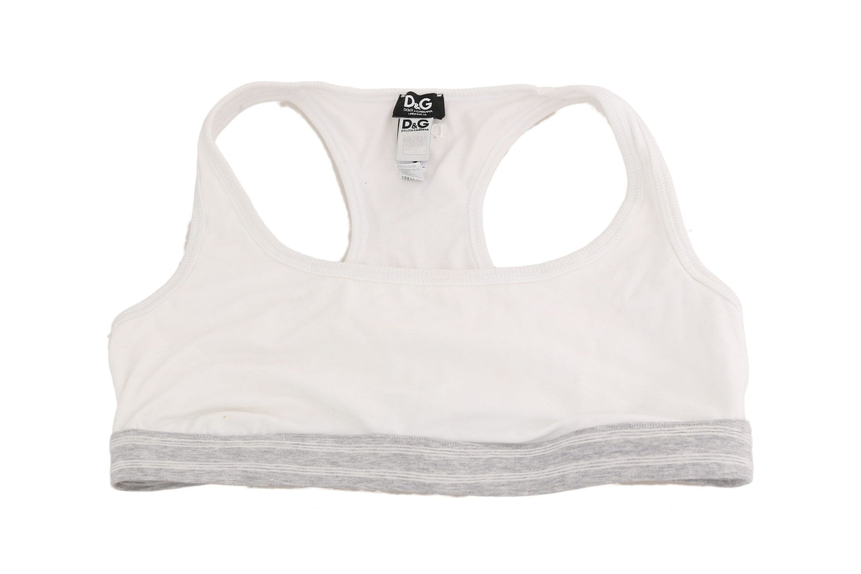 Eleganter weißer Stretch-Sport-BH