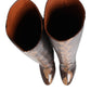 Dolce & Gabbana Brown Python Snakeskin Print Riding Boots Shoes