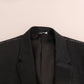 Dolce & Gabbana Gray Patterned Wool 3 Piece Slim Suit